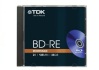 BluRay BD-RE TDK jewel case 25GB 2x 