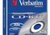 Verbatim CD-RW 80/700MB 32X extra protection SERL+ jewel box