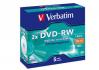 Verbatim DVD-RW 4.7GB 2X matte silver jewel