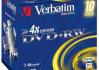 Verbatim DVD+RW 4.7GB 4X matte silver jewel
