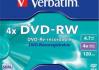 Verbatim DVD-RW 4.7GB 4X matte silver jewel