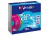 Verbatim CD-R 80/700MB 52X crystal AZO color slim