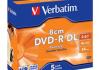 Verbatim double layer DVD-R 8cm/2.6GB AZO jewel