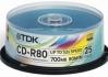 TDK CD-R 700MB 52x c25